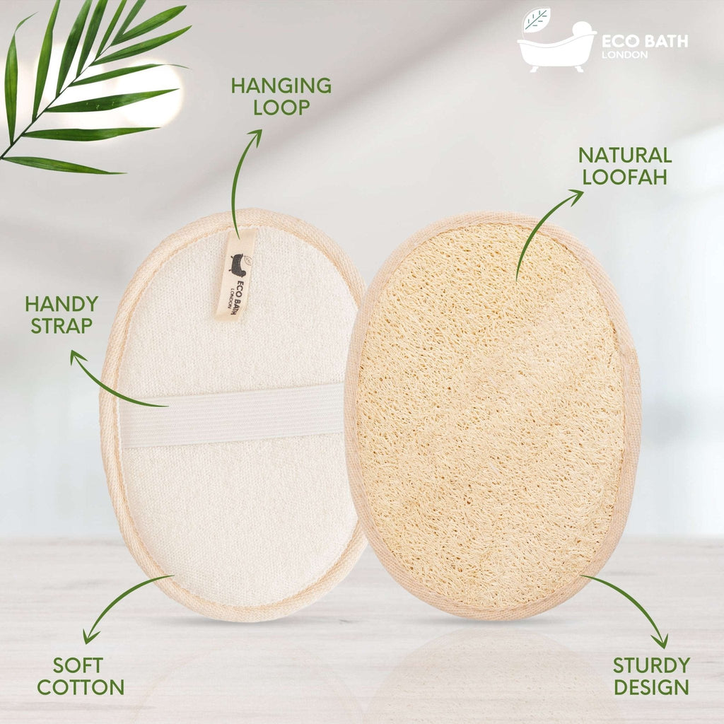 Natural Loofah Pad for Exfoliating Bath and Shower