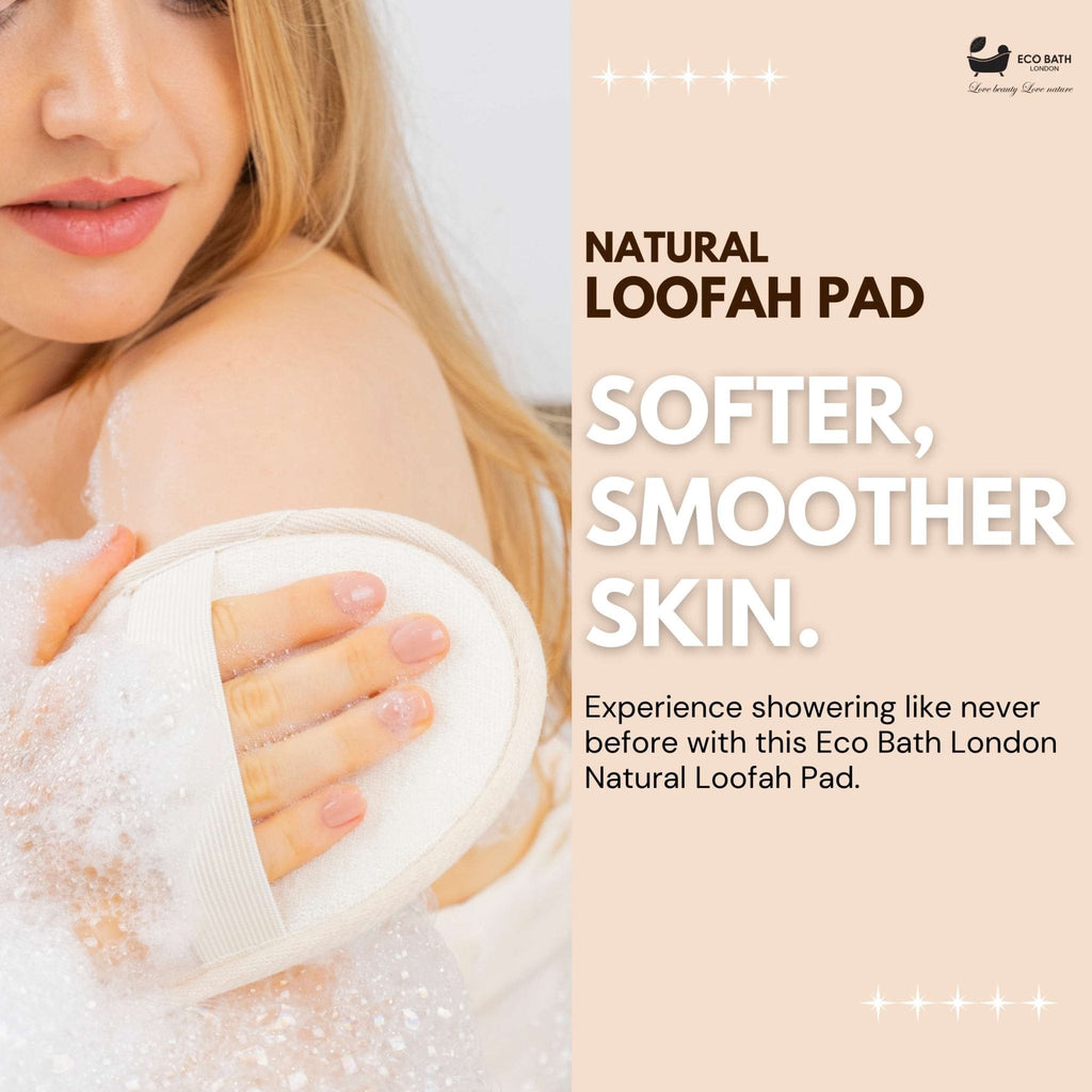 Natural Loofah Pad for Exfoliating Bath and Shower