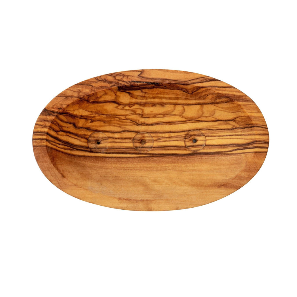 Eco Bath London Natural Wooden Soap Dish Collection - Olive Wood and Bamboo Variations, Eco-Friendly Soap Dish Holders for Bathroom