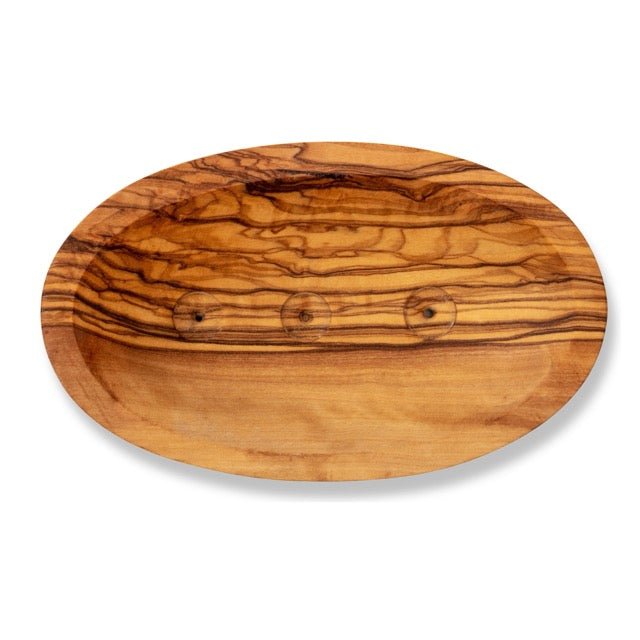 Olive Wood Boat Soap Dish