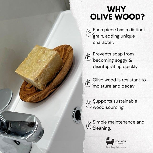 Olive Wood Boat Soap Dish