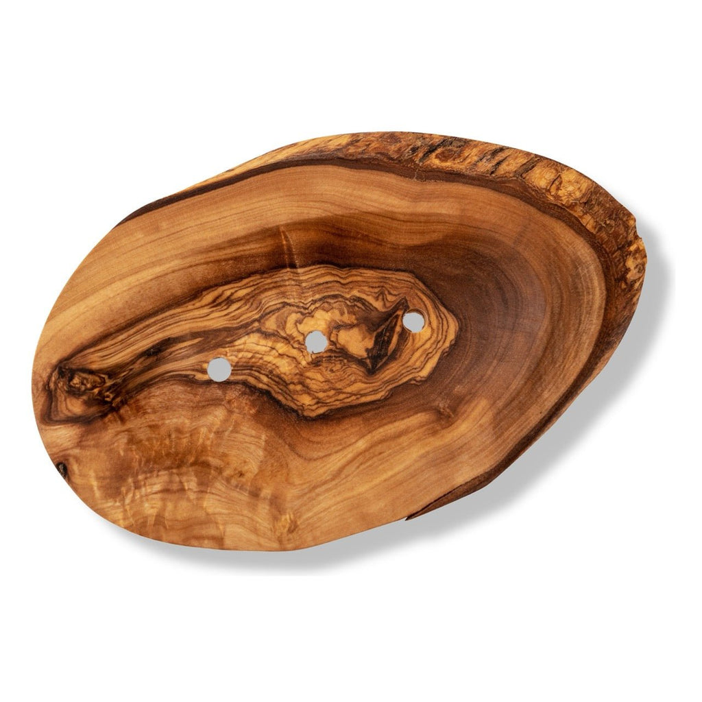 Olive Wood Leaf Soap Dish