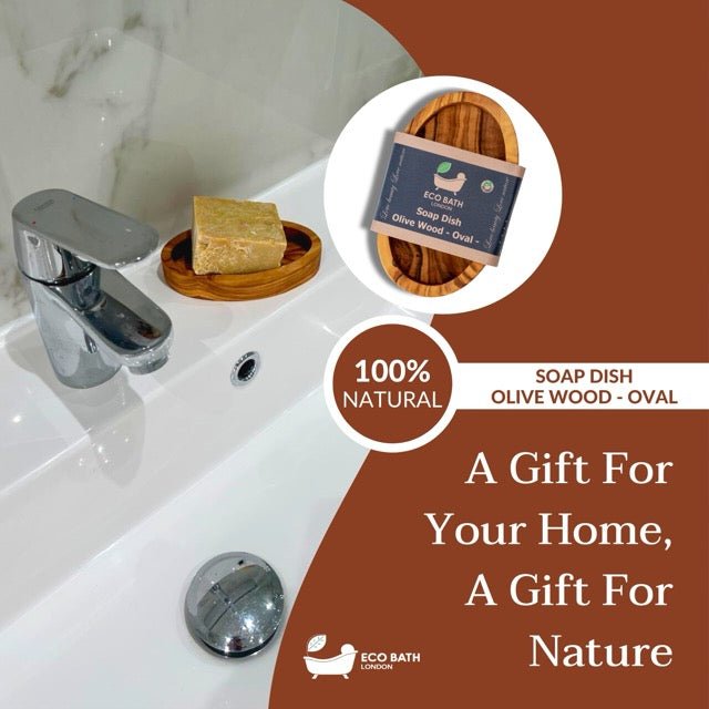 Olive Wood Oval Soap Dish