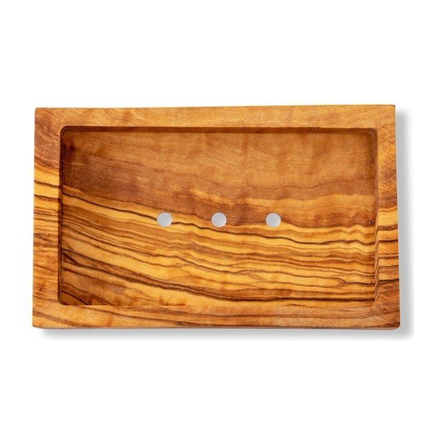 Olive Wood Rectangle Soap Dish