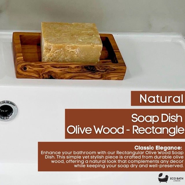 Olive Wood Rectangle Soap Dish