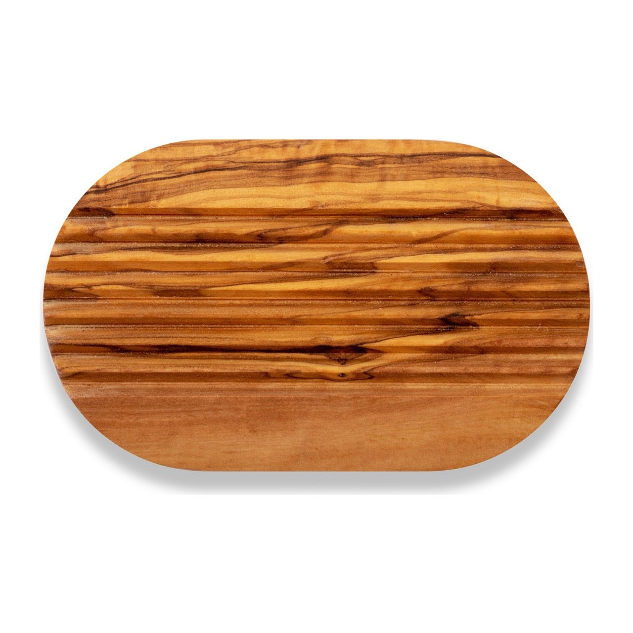 Olive Wood Ridged Soap Dish