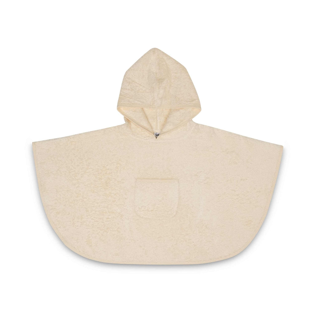Organic Cotton Baby Poncho in Natural Undyed Cotton