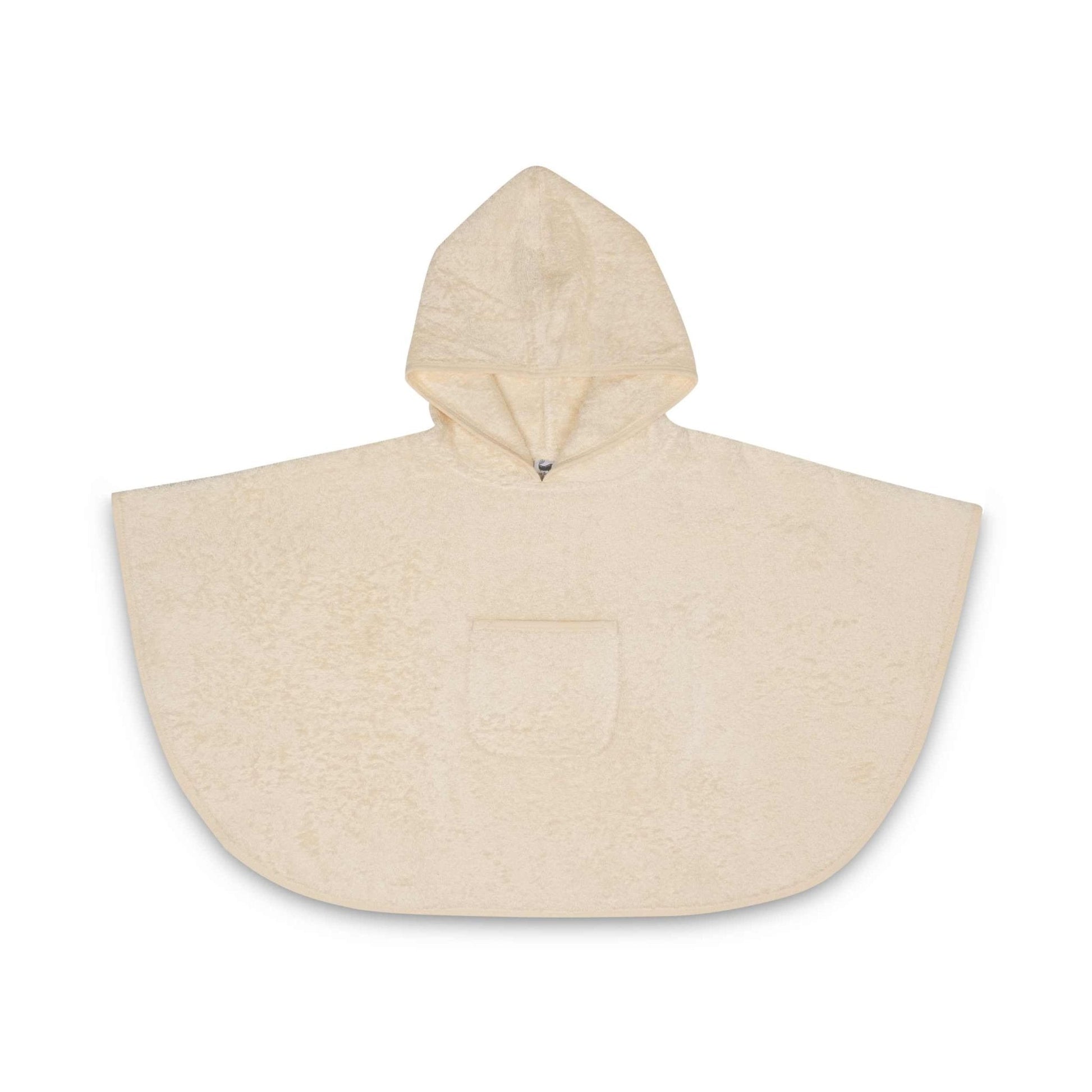 Organic Cotton Baby Poncho in Natural Undyed Cotton