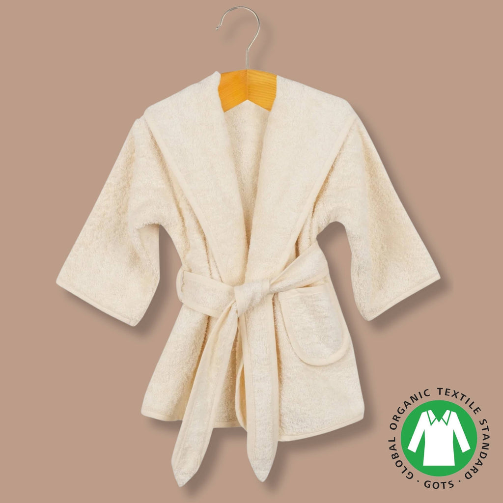 Organic Cotton Baby Robe for Newborns and Toddlers