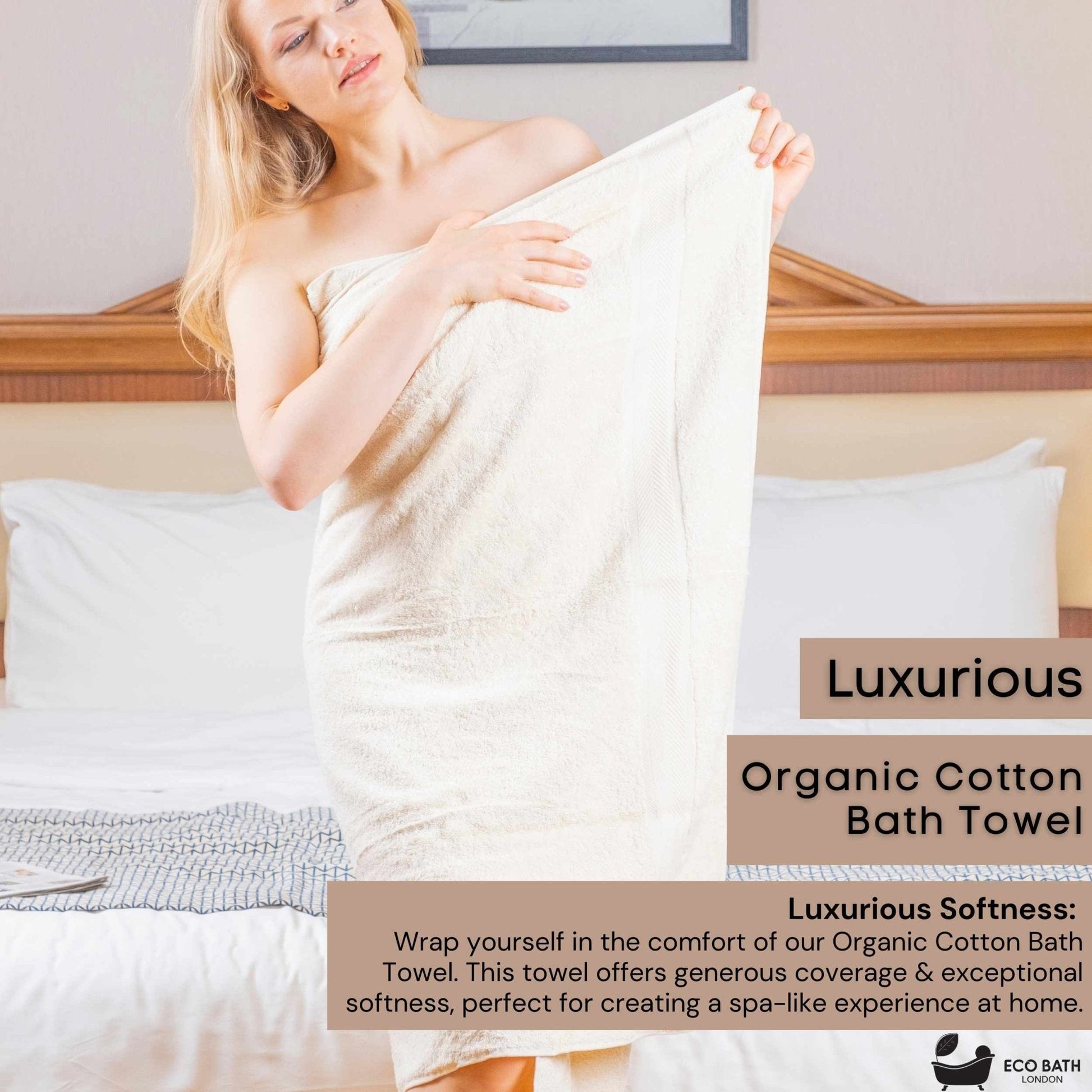 Organic Cotton Bath Towel in Multiple Sizes