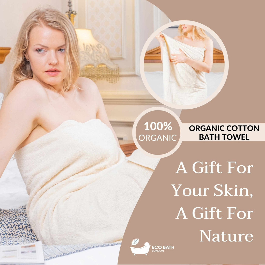 Organic Cotton Bath Towel in Multiple Sizes