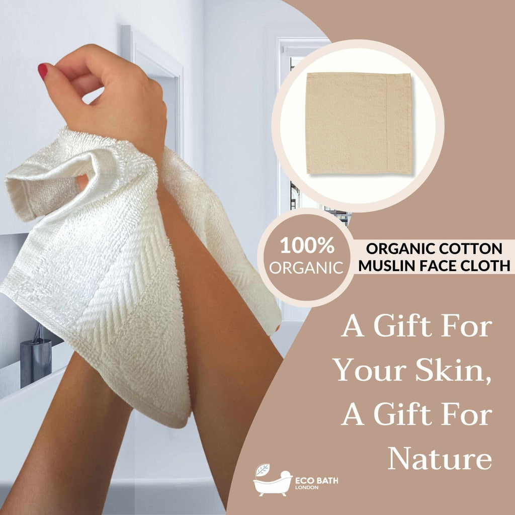 Organic Cotton Face Flannels 30x30cm