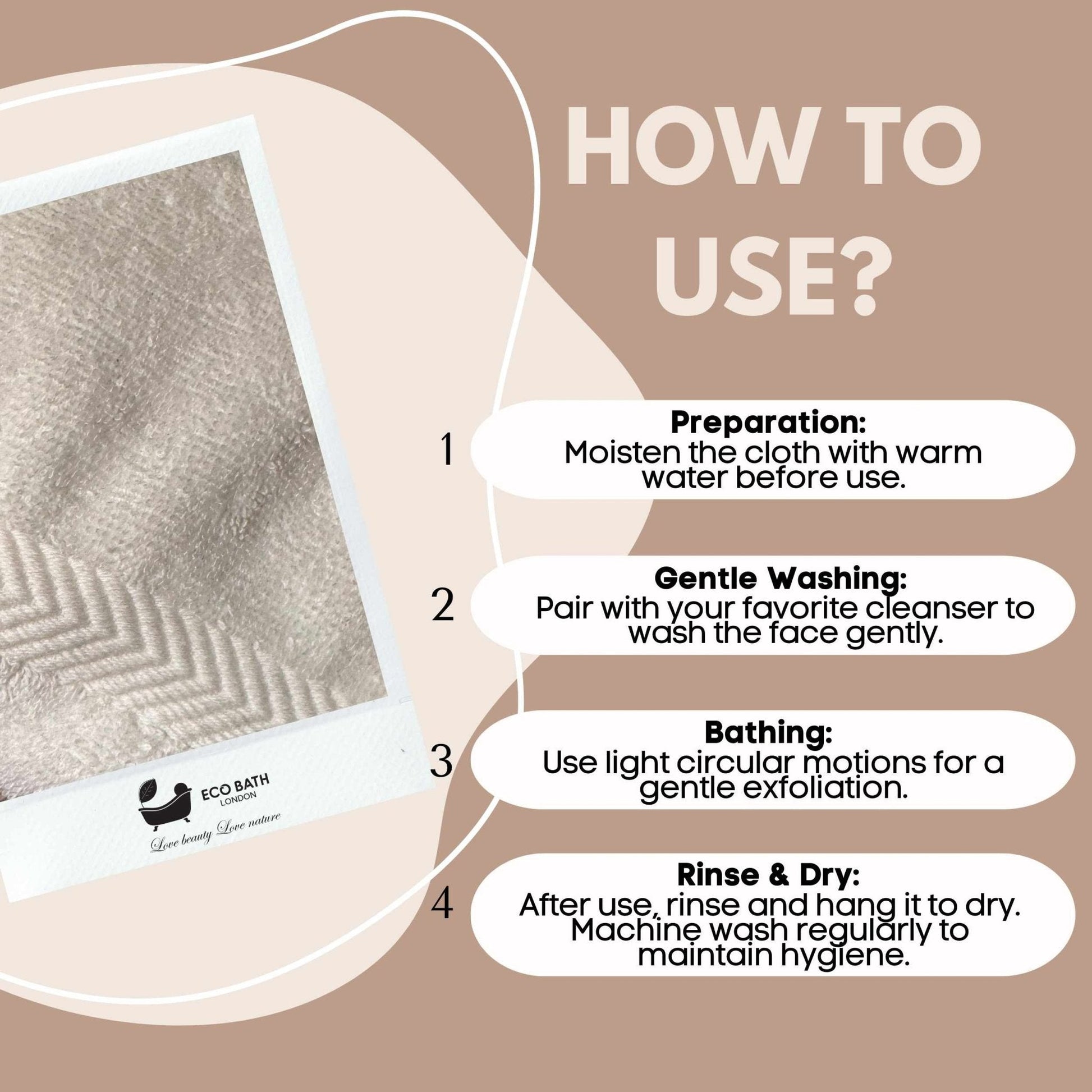 Organic Cotton Face Flannels 30x30cm