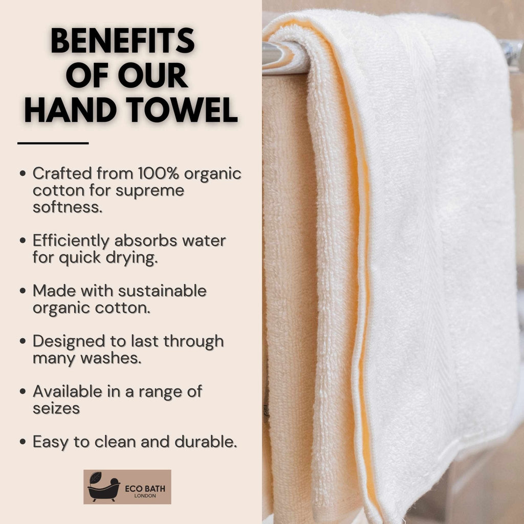 Organic Cotton Hand Towel 50x100cm