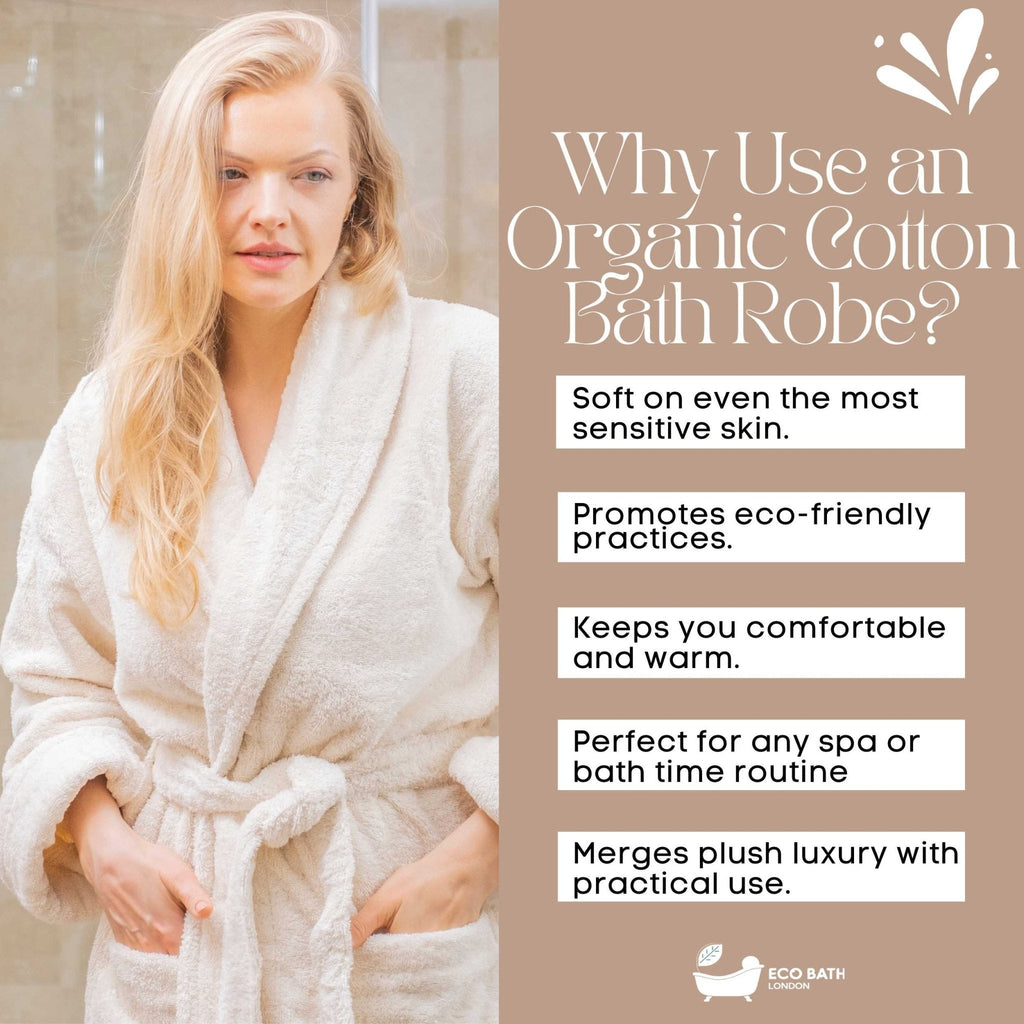 Organic Cotton Shawl Collar Bath Robe