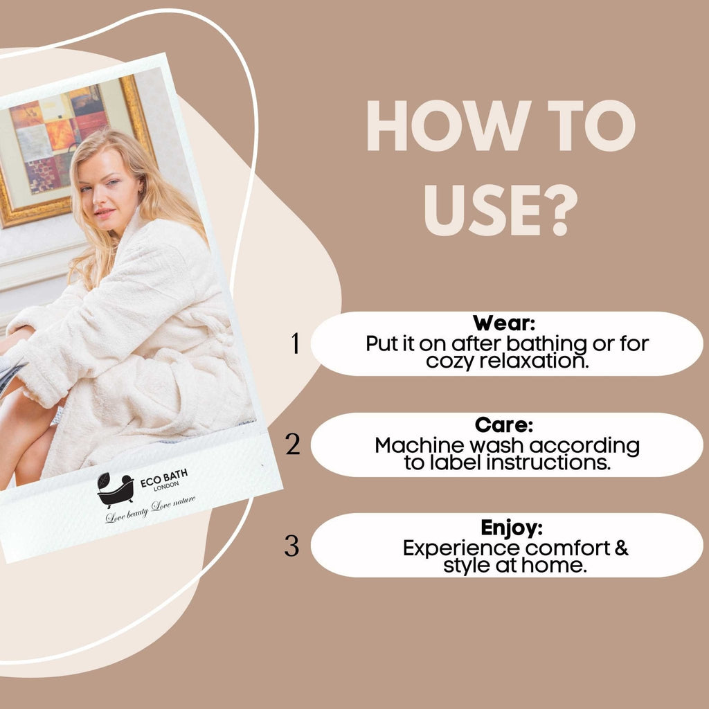 Organic Cotton Shawl Collar Bath Robe