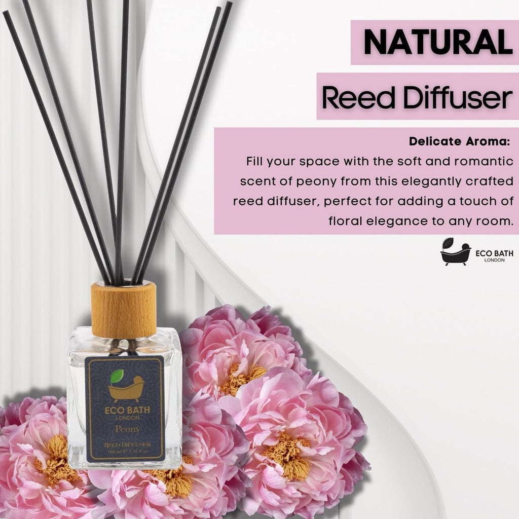 Peony Reed Diffuser 100ml Long Lasting Room Fragrance