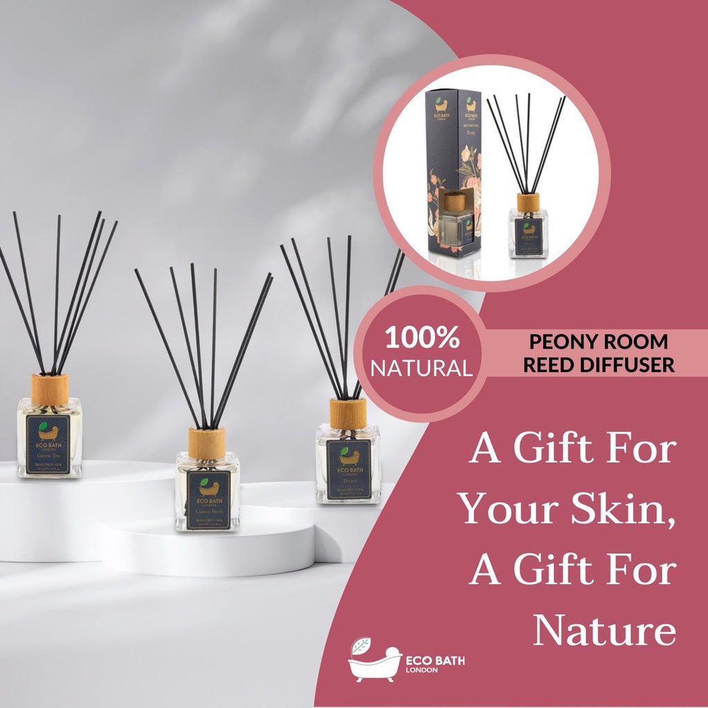 Peony Reed Diffuser 100ml Long Lasting Room Fragrance