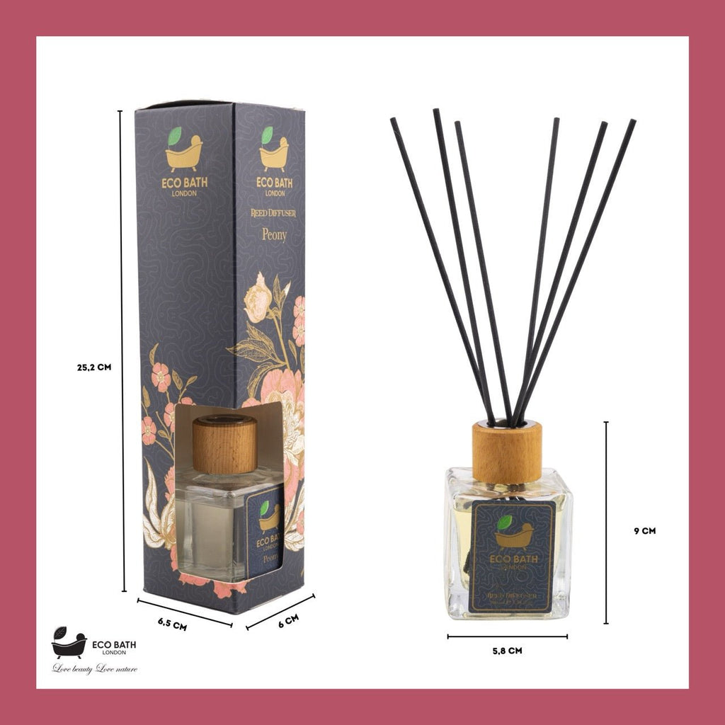 Peony Reed Diffuser 100ml Long Lasting Room Fragrance