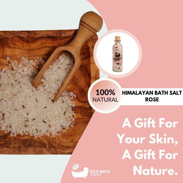 Rose Himalayan Bath Salt 300g with Rose Petals