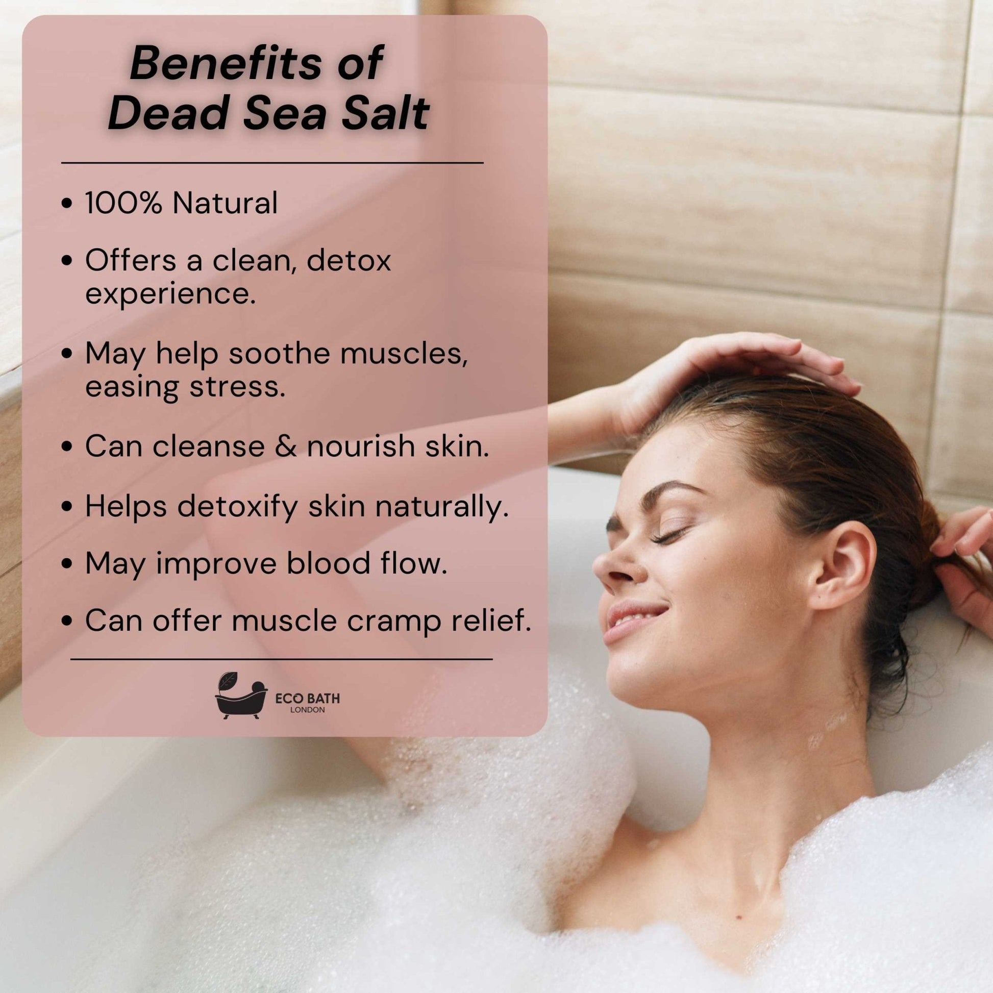 Stress Relief Dead Sea Salt Bath Soak 300g