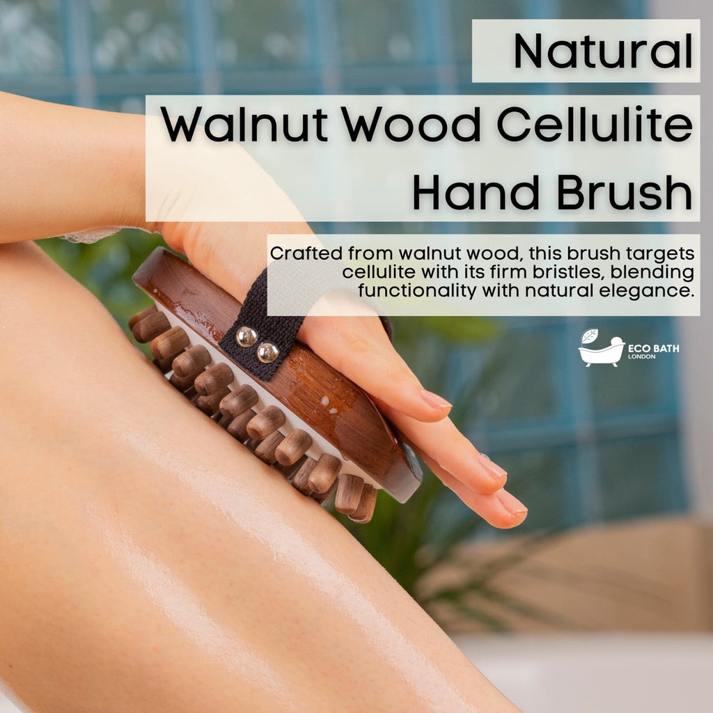 Walnut Wood Cellulite Hand Brush