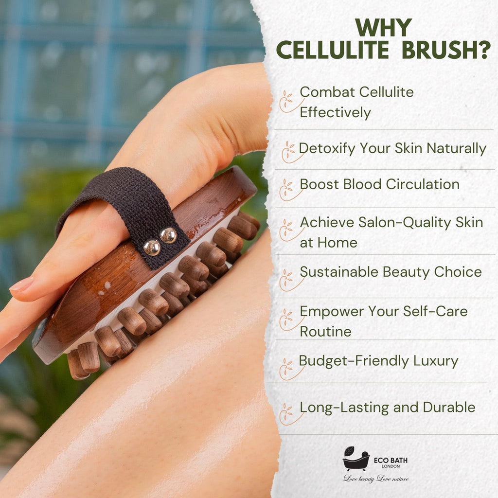 Walnut Wood Cellulite Hand Brush