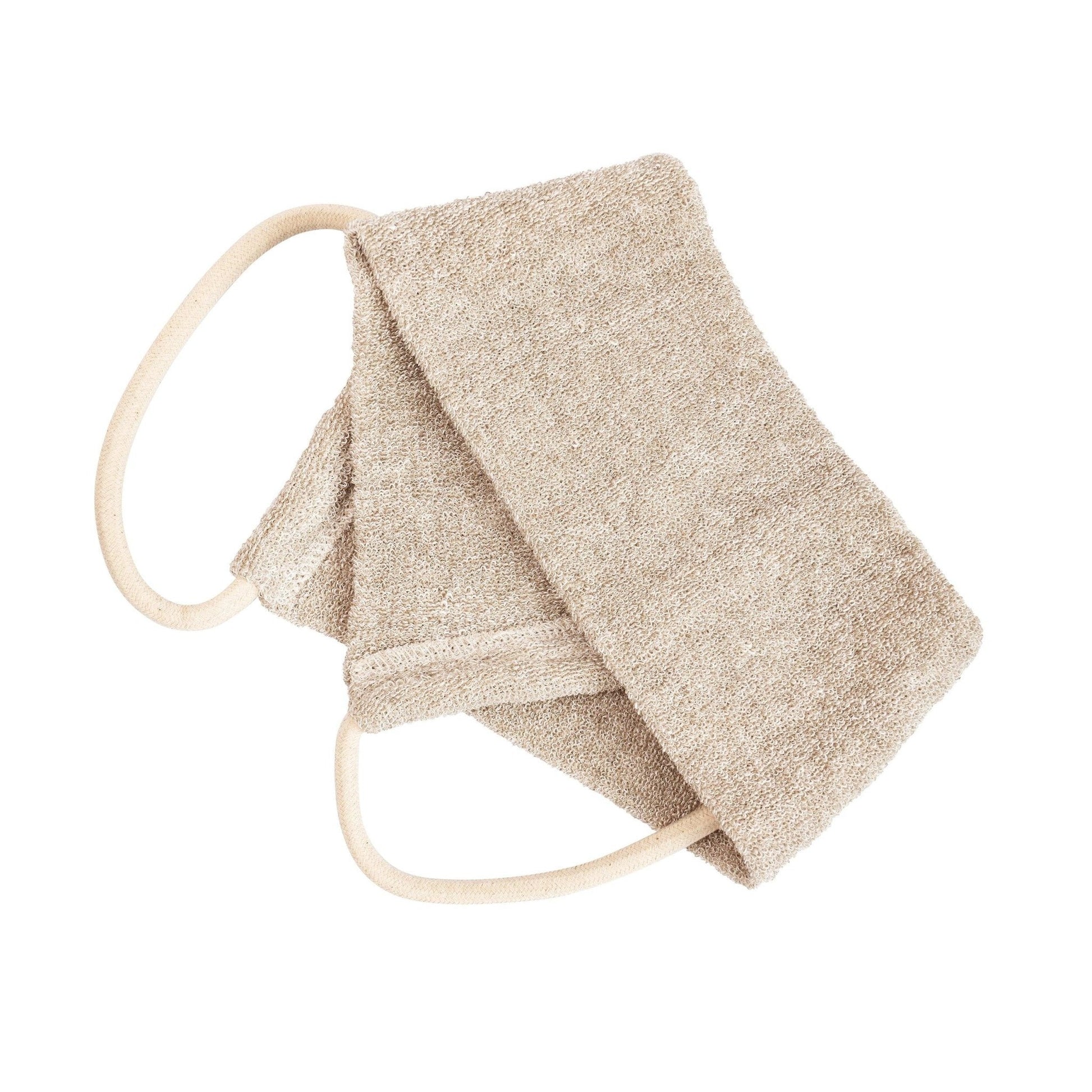 Natural Hemp Linen and Cotton Massage Strap and Glove