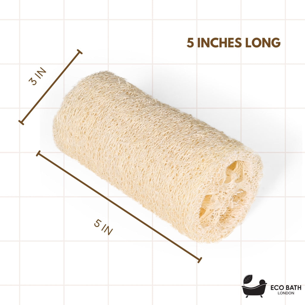 Natural Loofah 5 Inch with String