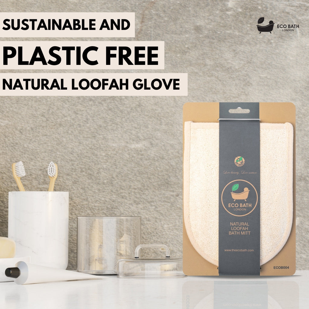 Natural Loofah Bath Mitt for Exfoliating Skin
