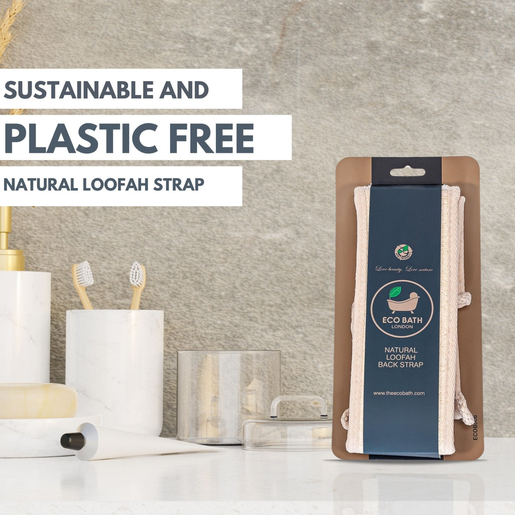 Natural Loofah Back Scrubber Strap