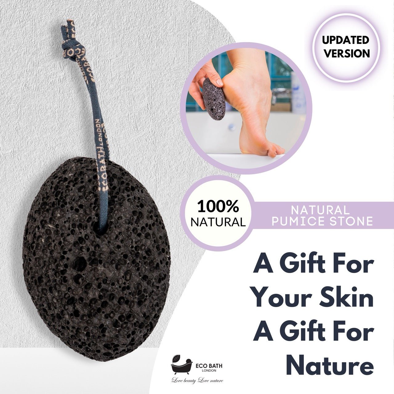 Natural Pumice Volcanic Stone with Rope