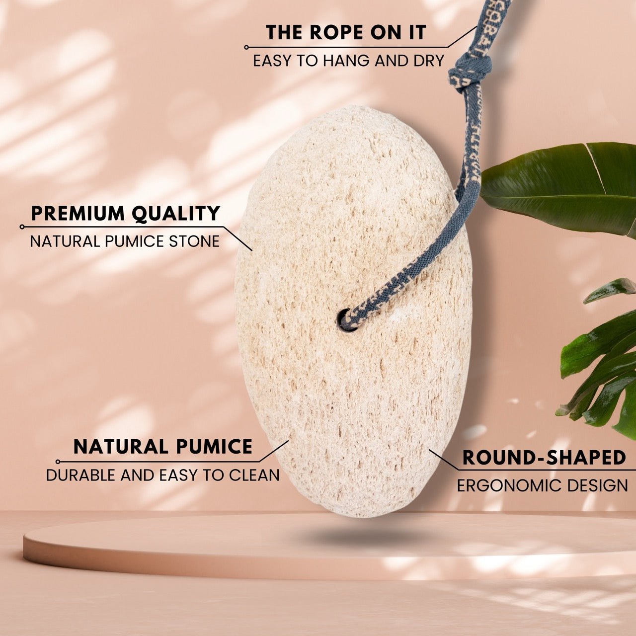 Natural Pumice Volcanic Stone with Rope