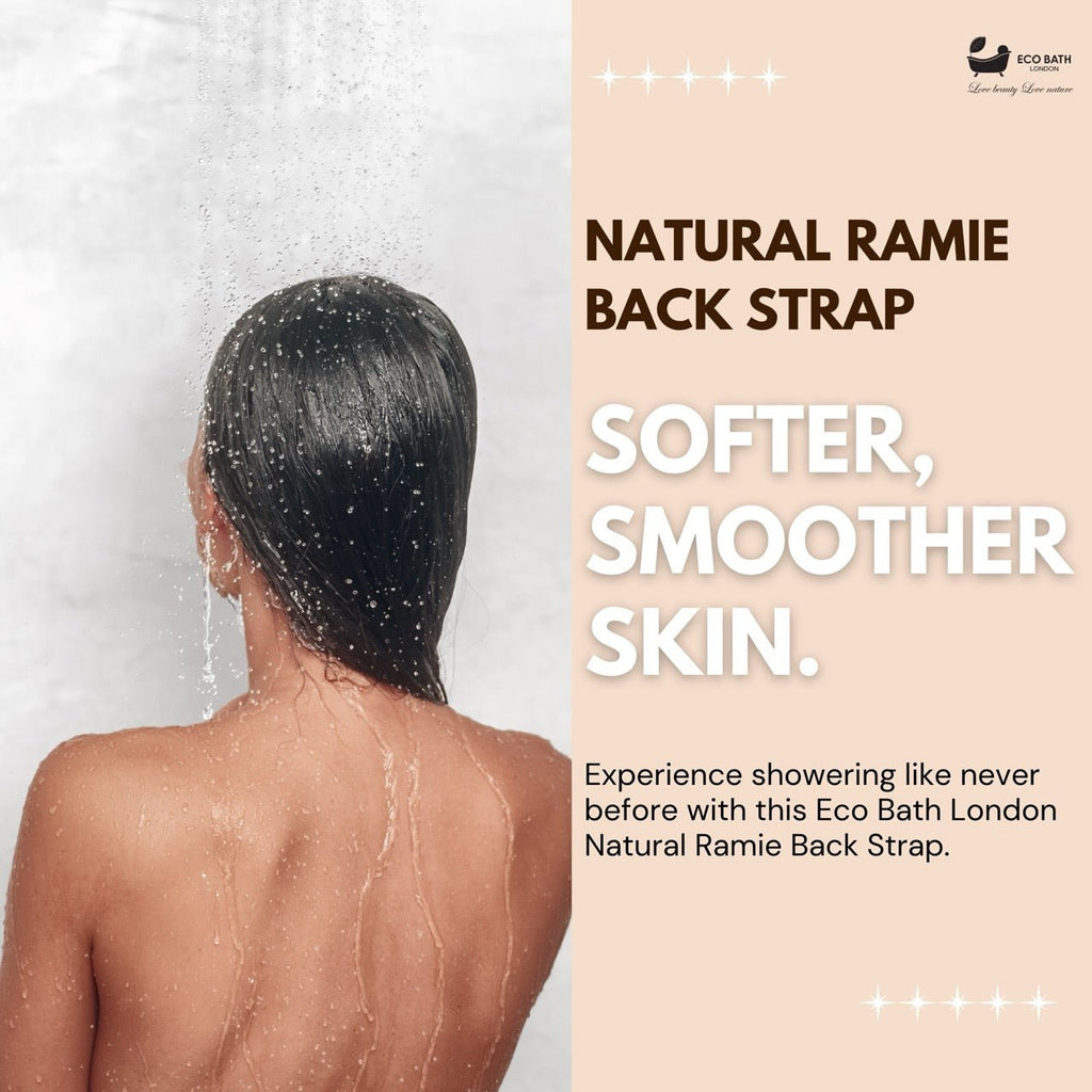 Natural Ramie Back Strap for Exfoliation and Massage