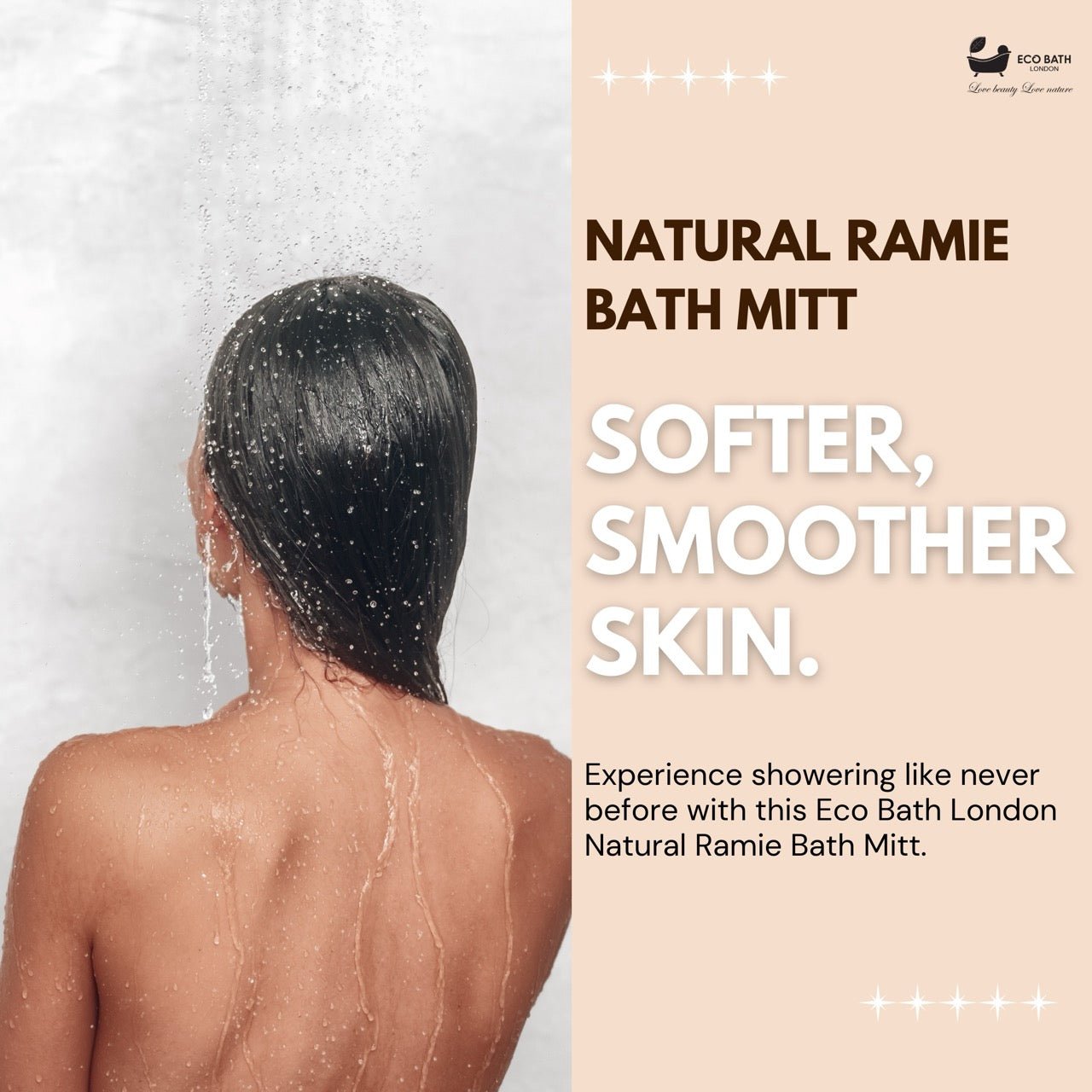 Natural Ramie Bath Mitt