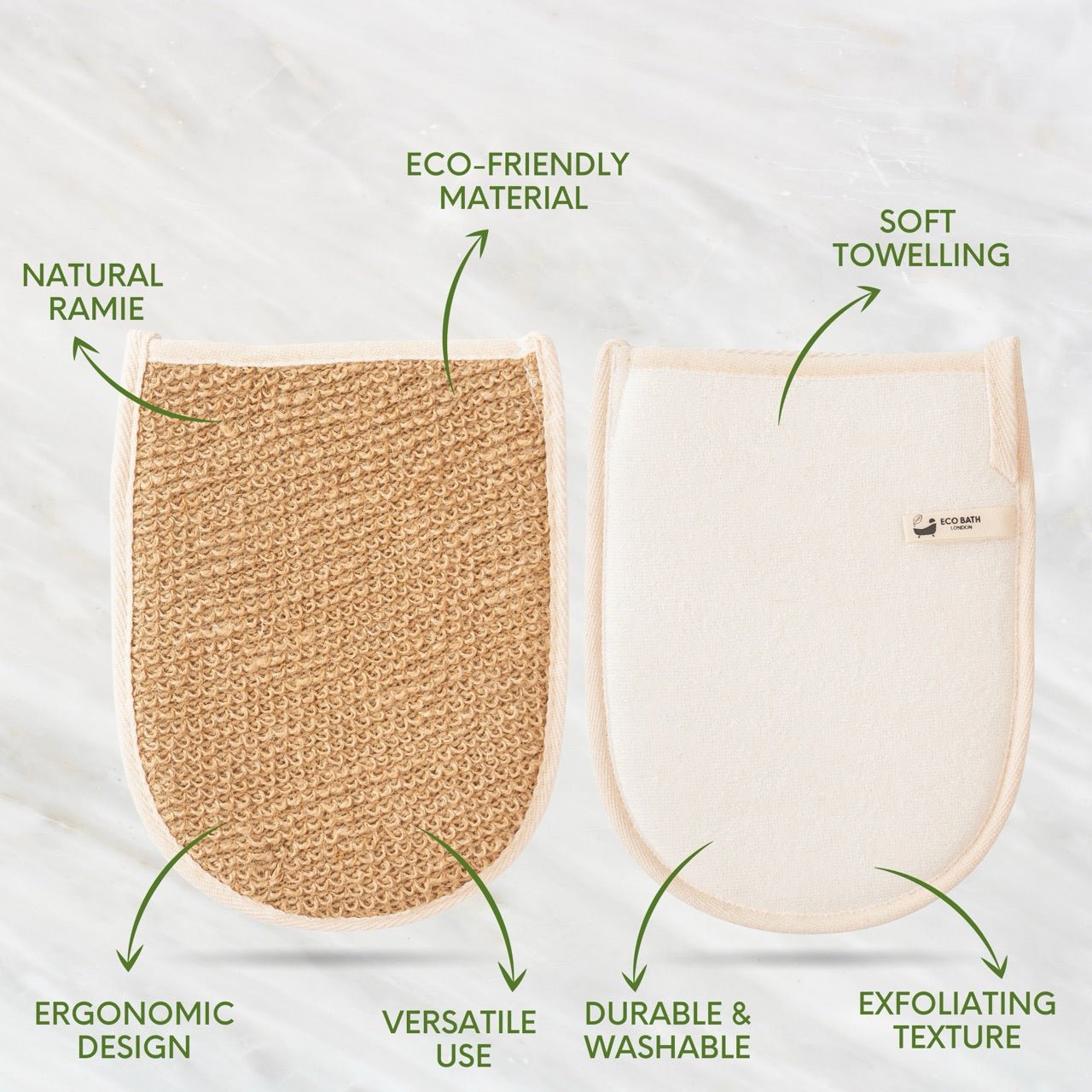 Natural Ramie Bath Mitt