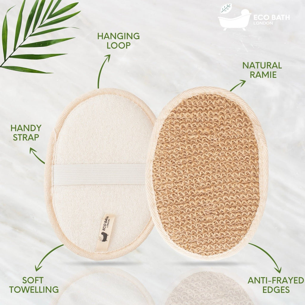 Natural Ramie Bath Pad for Smooth Glowing Skin