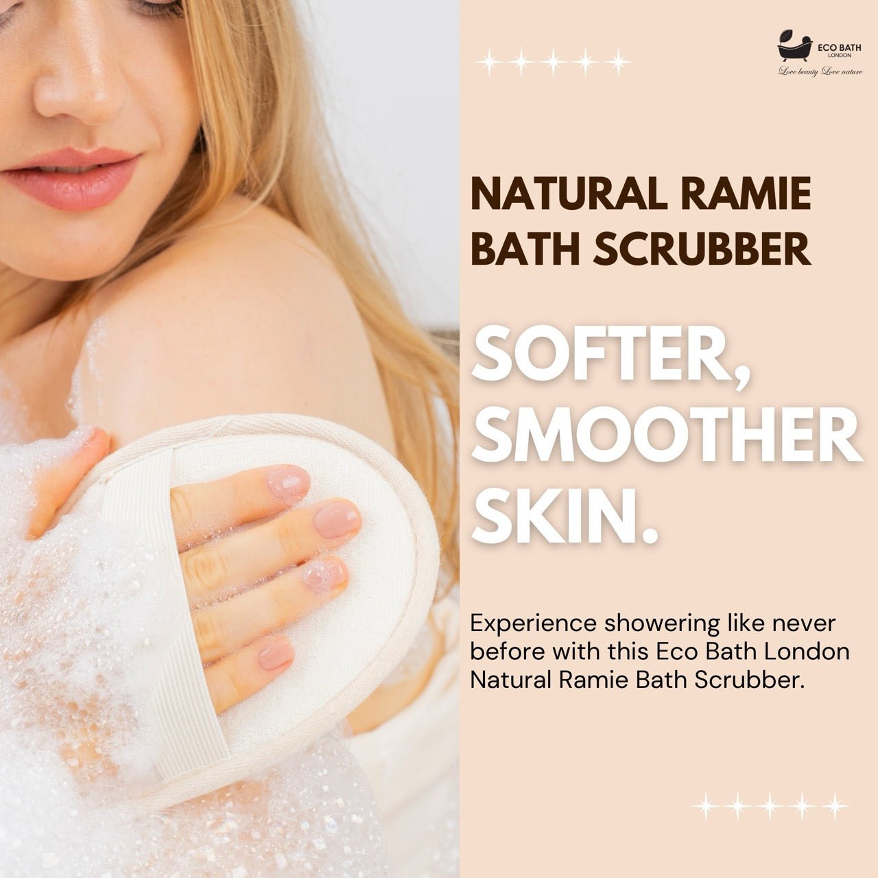 Natural Ramie Bath Scrubber
