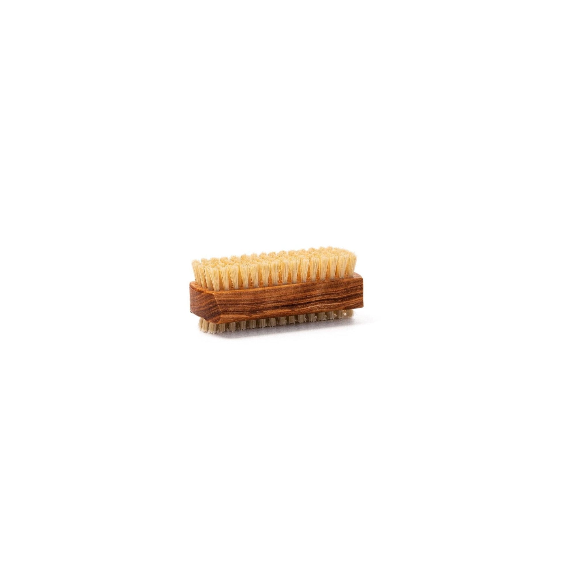 Natural Sisal Nail Brush in Beech, Walnut or Olive Wood