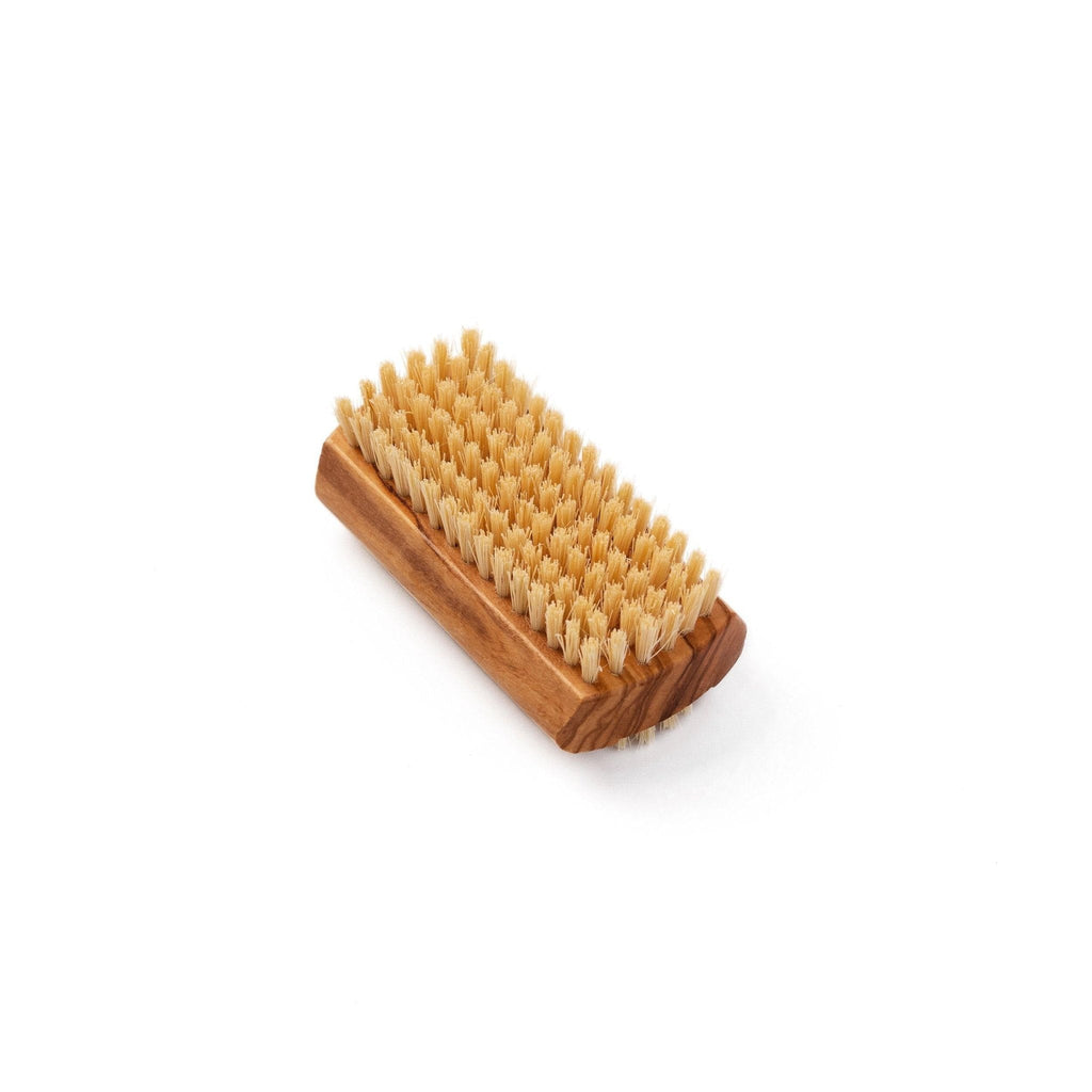 Natural Sisal Nail Brush in Beech, Walnut or Olive Wood