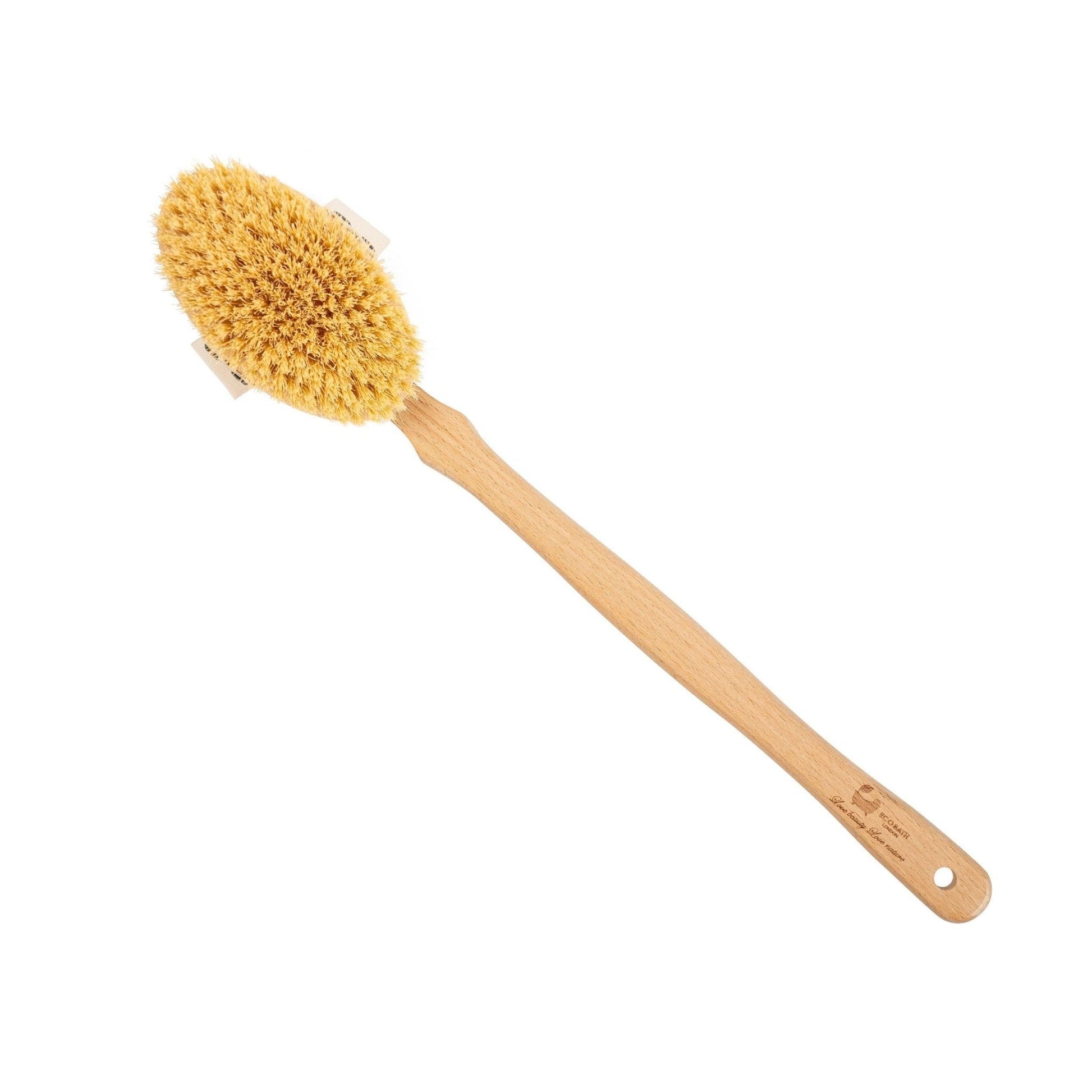 Natural Sisal Body Brush with Detachable Handle