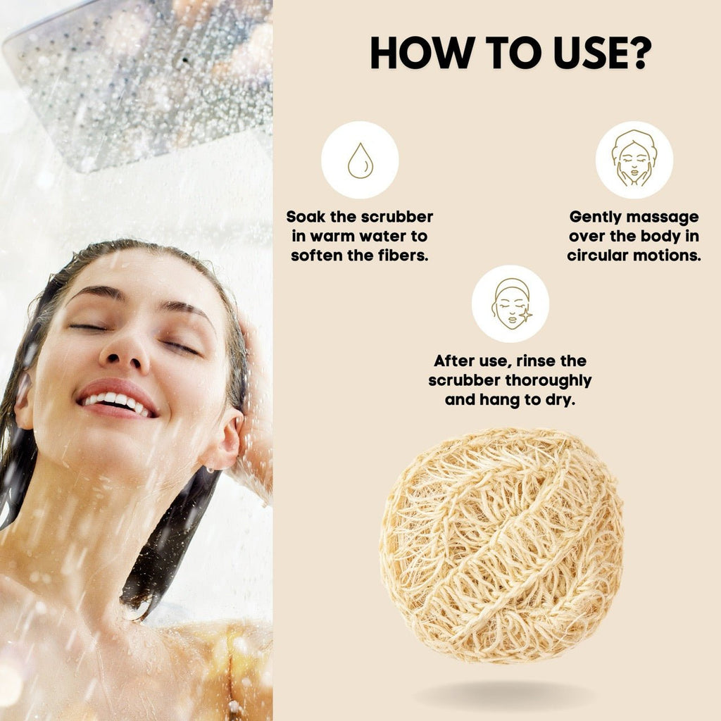 Natural Sisal Hemp Bath Scrubber