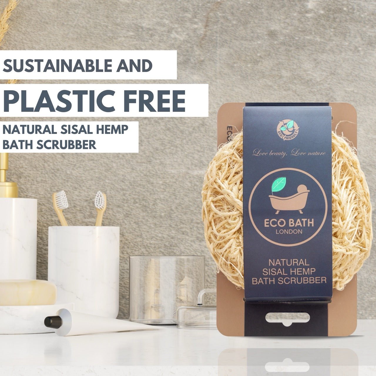 Natural Sisal Hemp Bath Scrubber