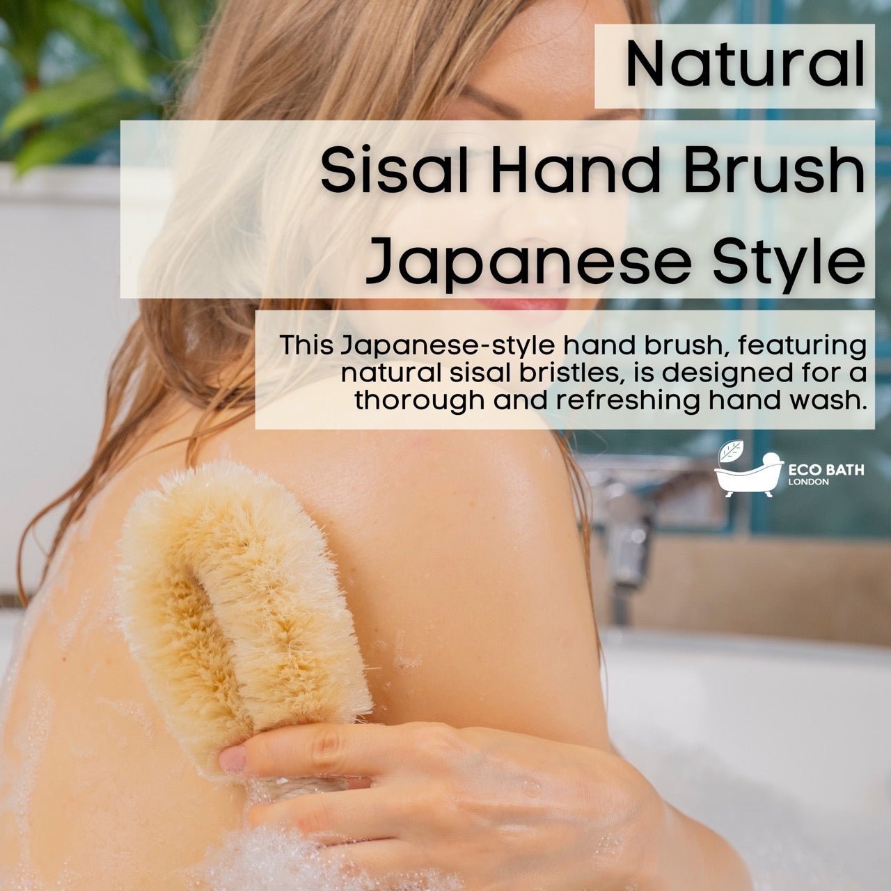 Natural Sisal Round Foot Brush Japanese Style