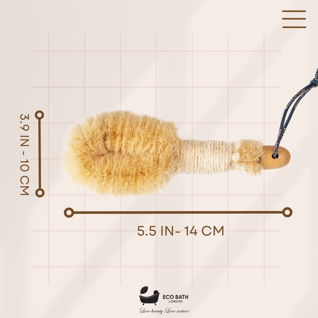 Natural Sisal Round Foot Brush Japanese Style