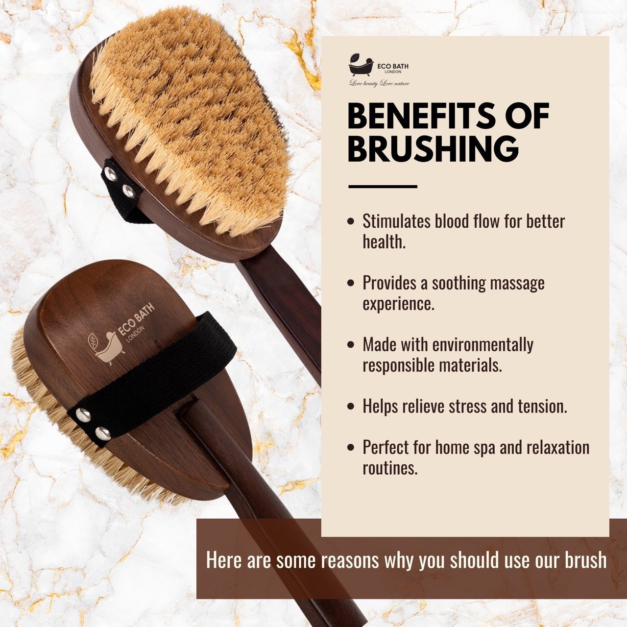 Natural Sisal Walnut Wood Body Brush for Dry Brushing