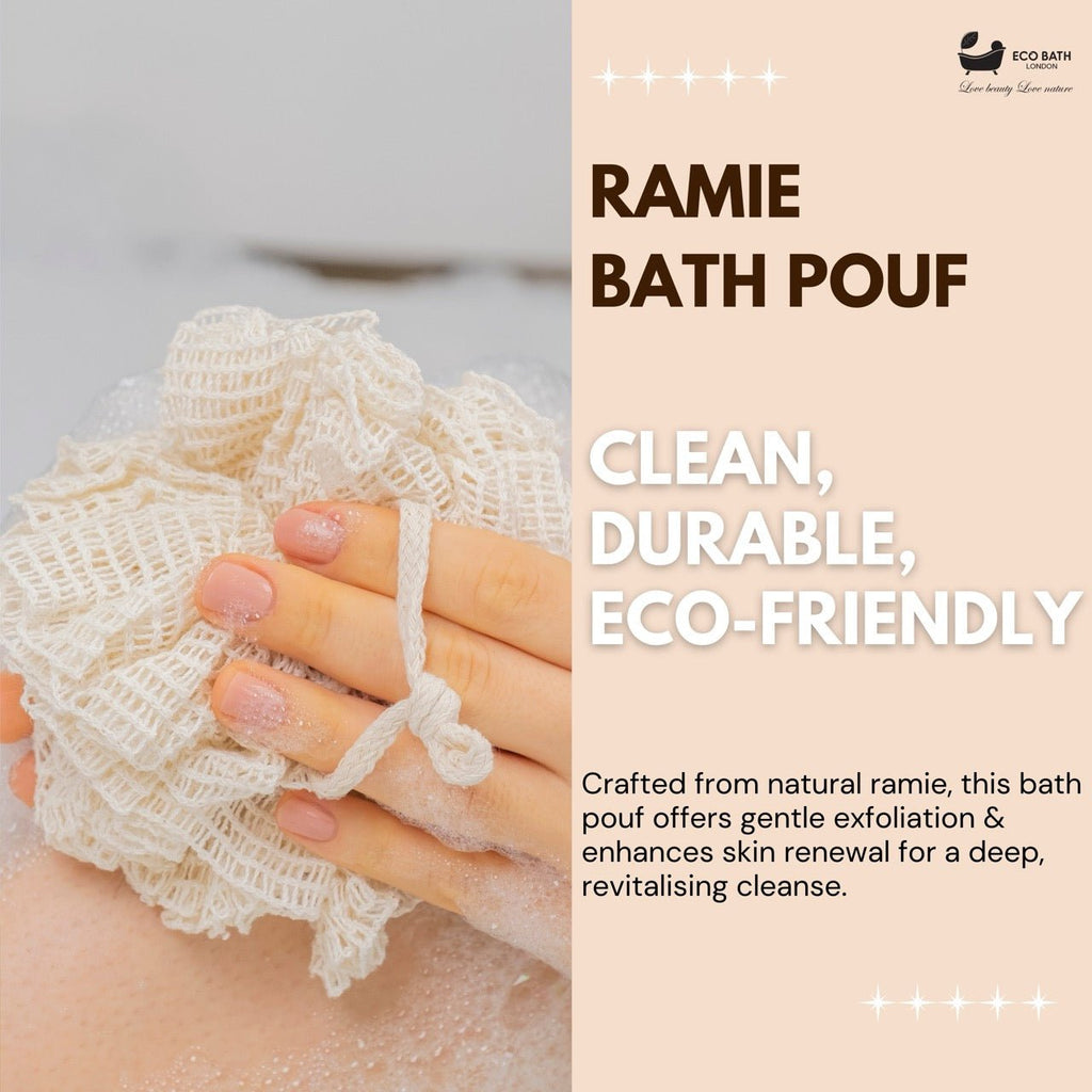 Ramie Bath Puff Soft Body Scrubber