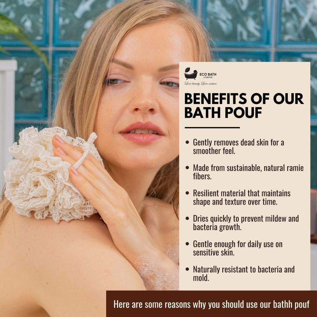 Ramie Bath Puff Soft Body Scrubber