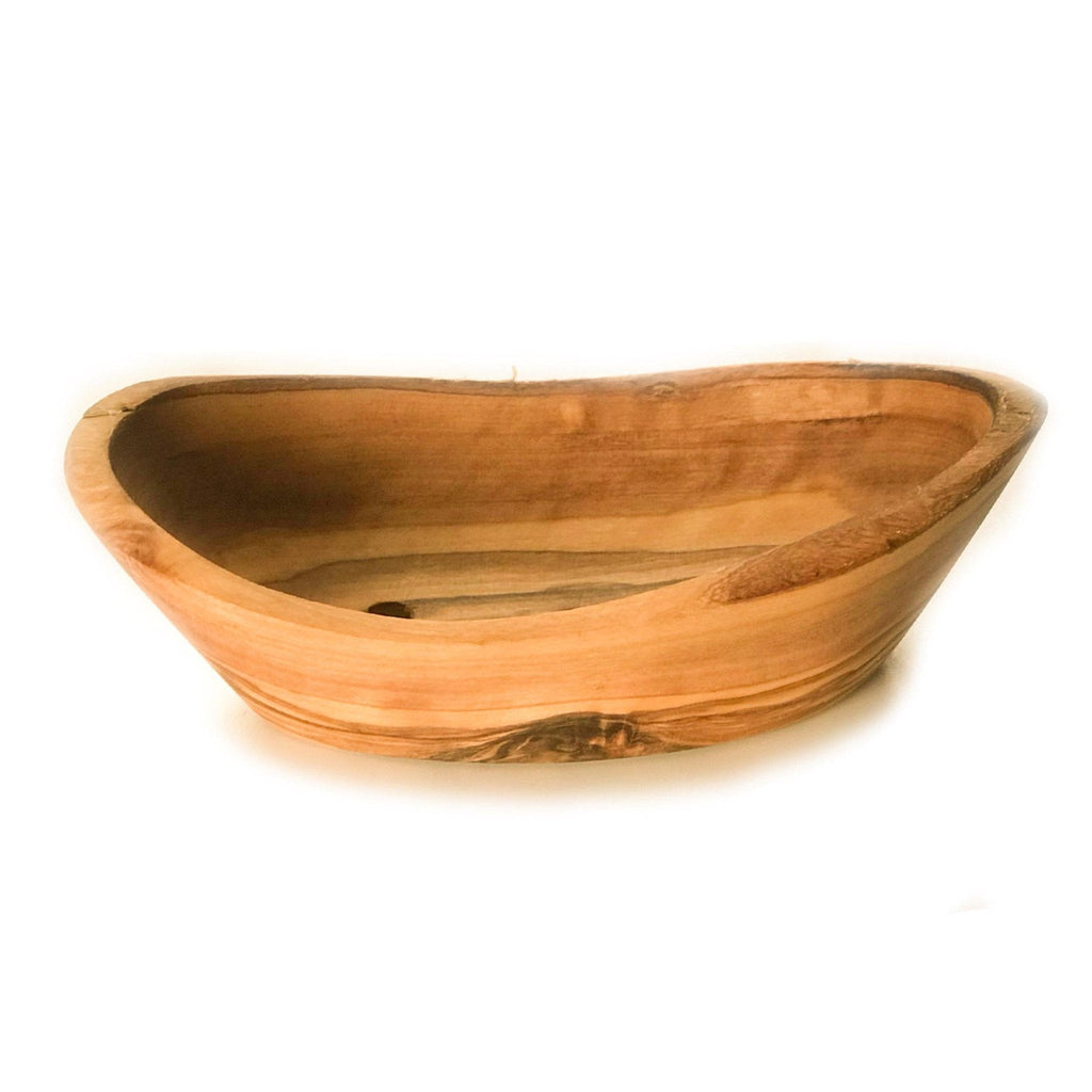 Olive Wood Soap Dish for Bath