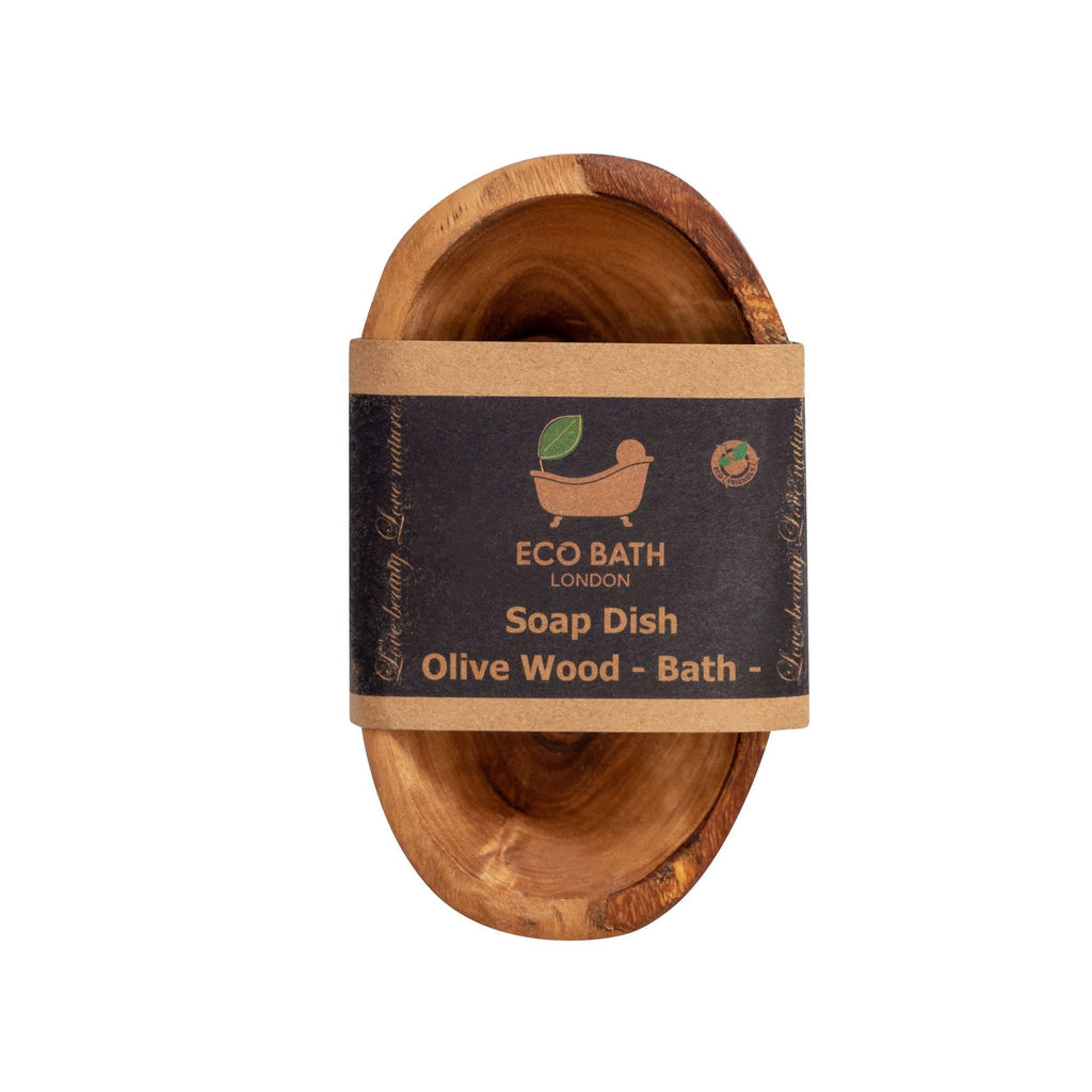 Olive Wood Soap Dish for Bath